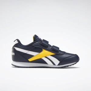 Reebok Royal Classic Jogger 2.0 Turnschuhe Kinder - Navy/Gold/Weiß - DE 470-IWE